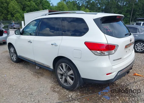 2013 Nissan Pathfinder Platinum from USA, damaged, VIN 5N1AR2MM4DC690502